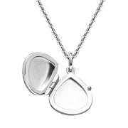 Sterling Silver Tear Drop Keepsake Locket P2636