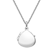 Sterling Silver Tear Drop Keepsake Locket P2636