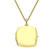 Yellow Gold Vermeil Small Square Keepsake Locket P3522