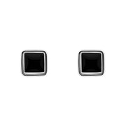 sterling-silver-Whitby-Jet-8mm-square-stud-Earrings-E204