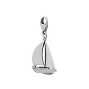 Sterling Silver Regatta Sail Boat Clip Charm