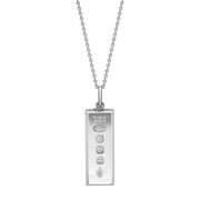 Sterling Silver Royal Jubilee Hallmark Collection Medium Ingot Necklace, CAR-407.